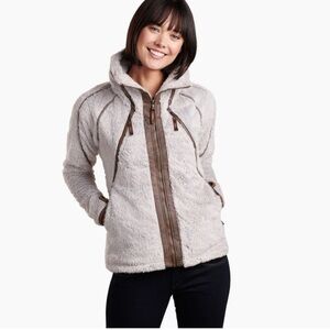 Kuhl Womens Flight full zip hooded Sherpa Jacket M